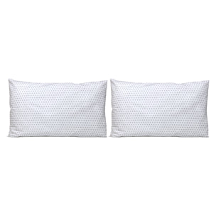 2 Fundas de almohada El Caballo 50x75 cm CABRIOLA Gris - 100% algodón -