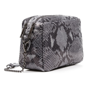 Santina Borsa a tracolla Donna.Cuoio autentico Suede Python