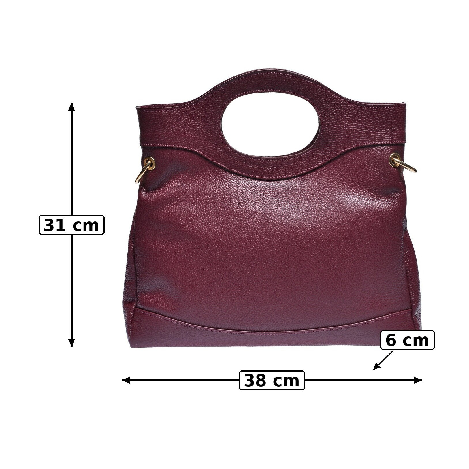 Borsa a mano Anna Luchini Bordeaux