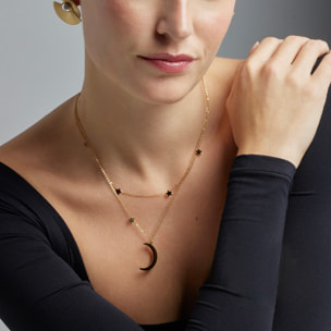 Collar acabado en oro amarillo de 18K