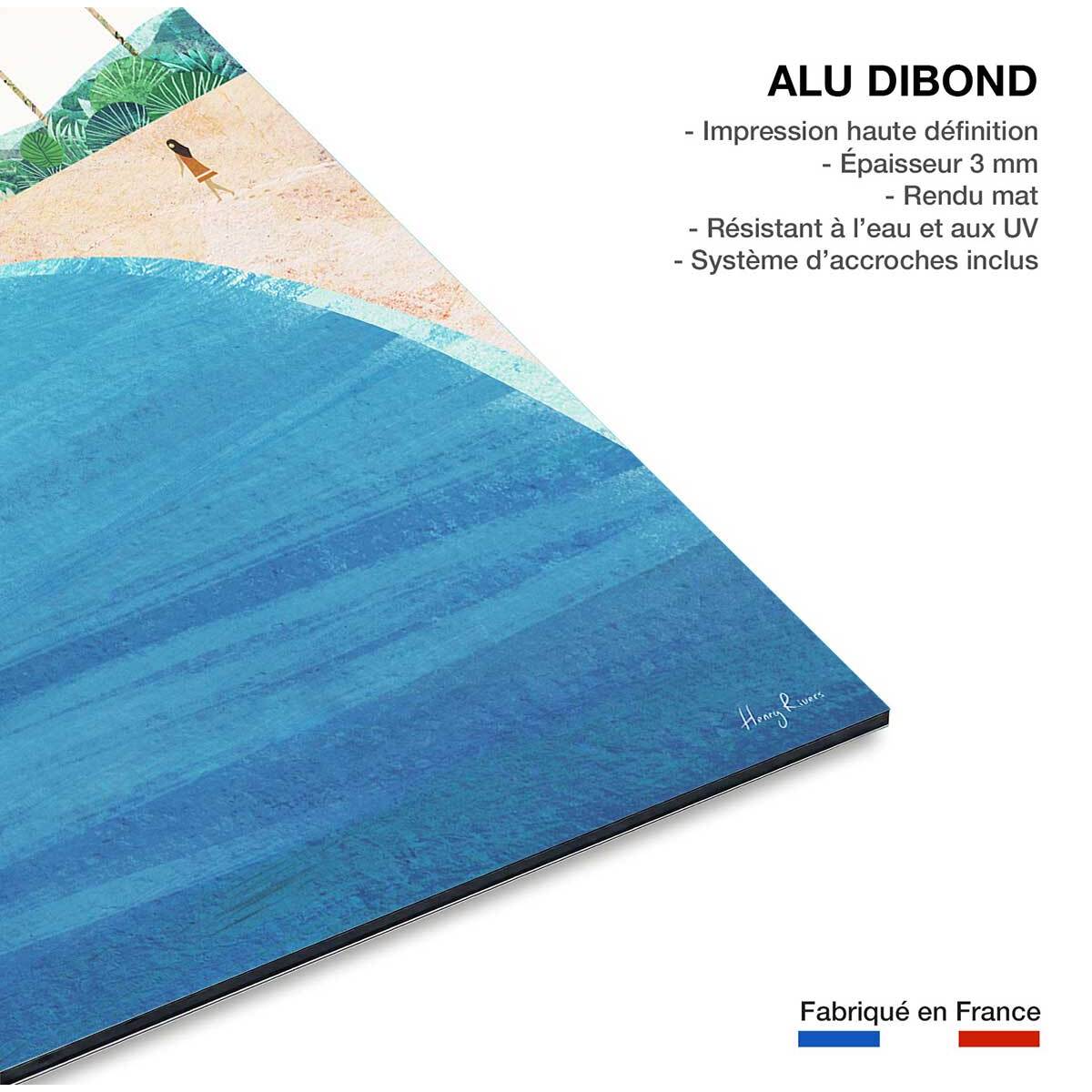 Tableau monde paradise beach  Tableau alu Dibond
