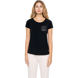 Camiseta elegante de manga corta para mujer