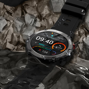 Smartwatch C21 con funzione schermo diviso, 19 modalità sport. Monitoraggio cardiaco e O2.