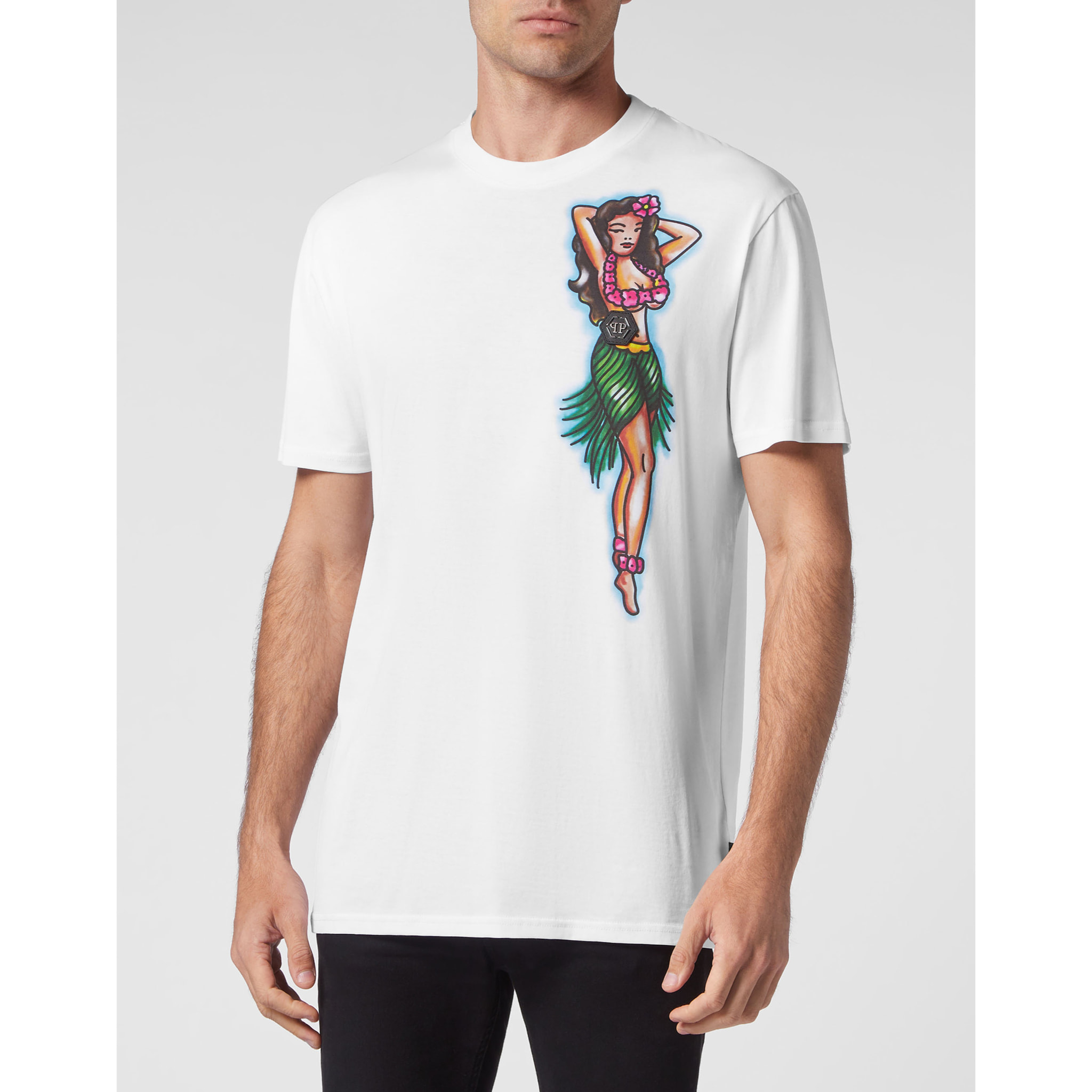 PHILIPP PLEIN T-Shirt Round Neck HAWAII