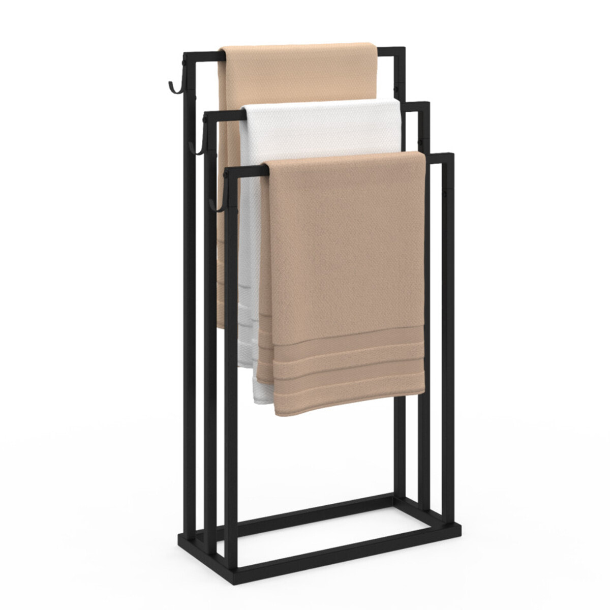 Porte-serviettes 3 niveaux en métal