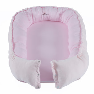 Cocoon bébé 0-6 mois coton bio velours Pivoine