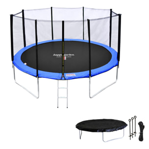 Trampoline réversible avec accessoires -