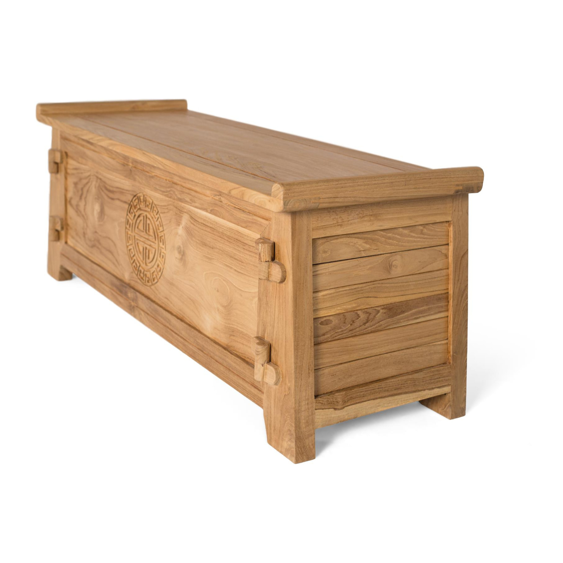 Baúle de Madera de Teca 114 Cm Estilo Colonial Oriental