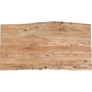 Table Harmony acacia chrome Kare Design