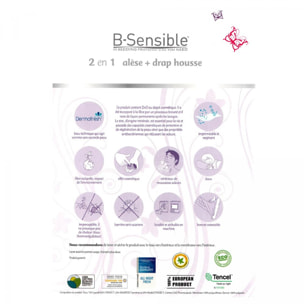 Alèse B-SENSIBLE Gris anthracite | Impermeable & Anti-acariens