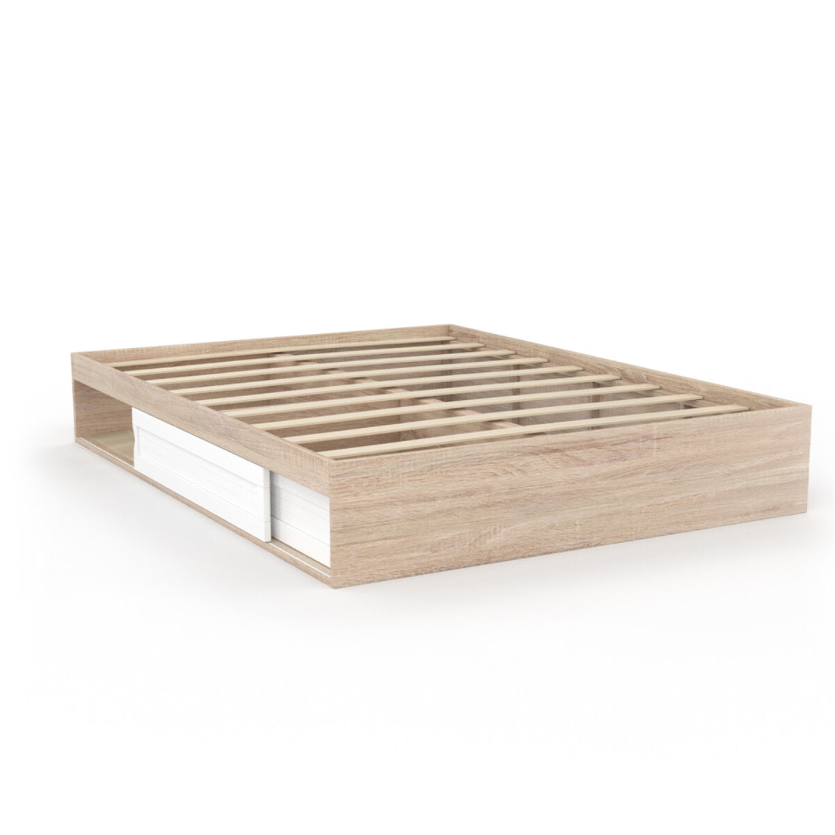 Cadre de lit Orem - Bois - Blanc