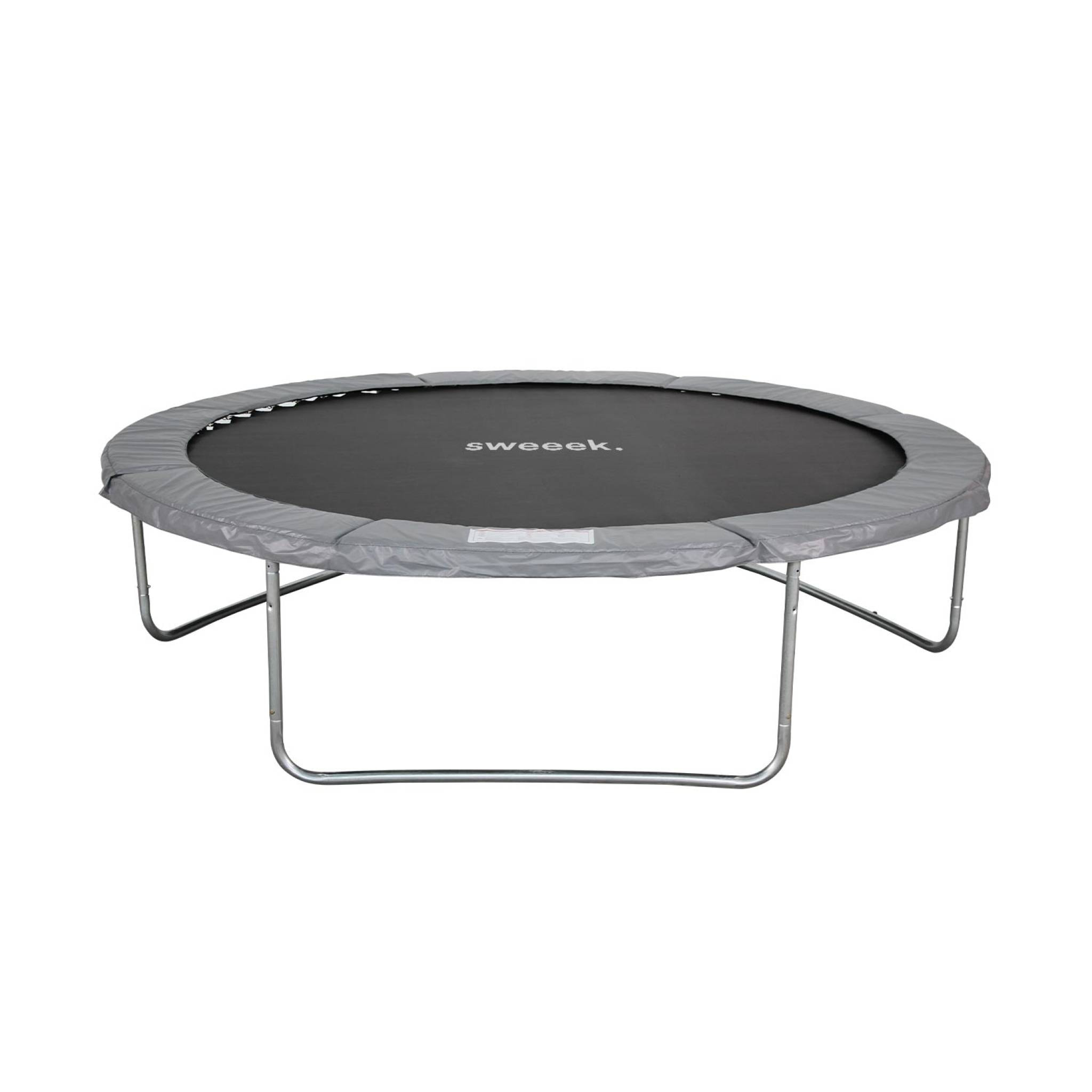 Trampoline rond Ø 305cm gris avec son filet de protection - Mars - Trampoline de jardin 3m 300 cm | Qualité PRO. | Normes EU