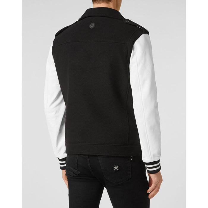 PHILIPP PLEIN Giacca biker in pelle