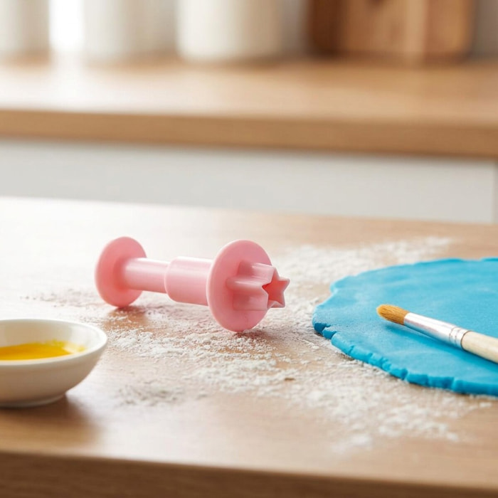 Lot de 3 emporte-pièces cœur à poussoir pour pâte à sucre Zenker Candy