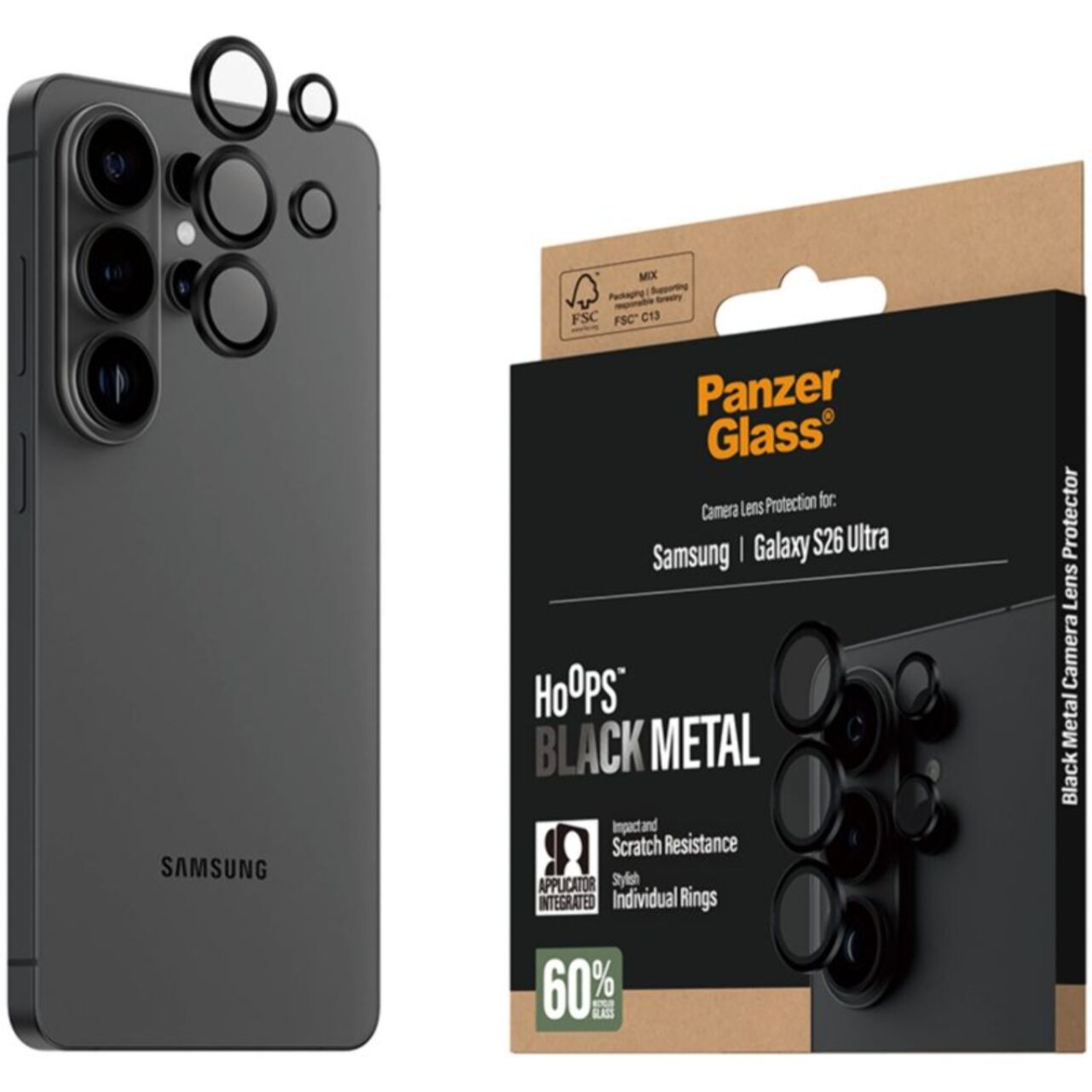 Protège objectif PANZERGLASS Samsung Galaxy S26 Ultra protège objecti