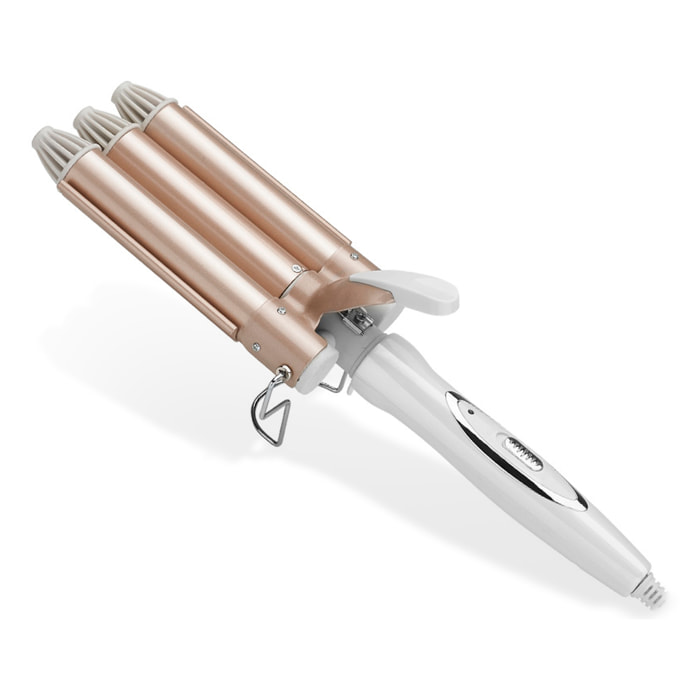 Styleatore per capelli a 3 tubi KJ-09. 45W. Temperatura da 170 a 220 gradi.