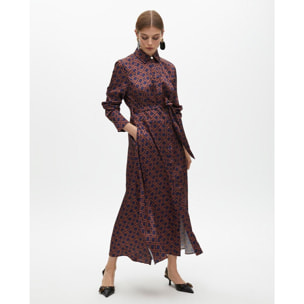 Abito Camicia con Stampa Logo