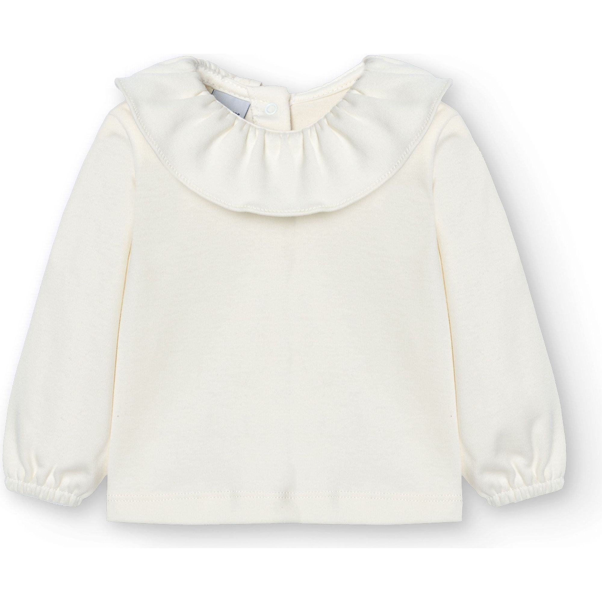 Camiseta bebé manga larga cuello volante