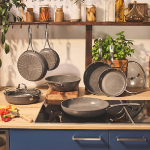 Poêle, 20 cm, Aluminium, Revêtement antiadhésif en céramique renforcée en titane