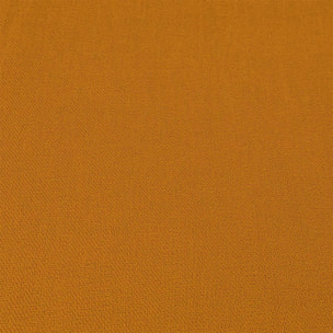 Serviette pur coton motif jacquard jaune orange Bastide ocre