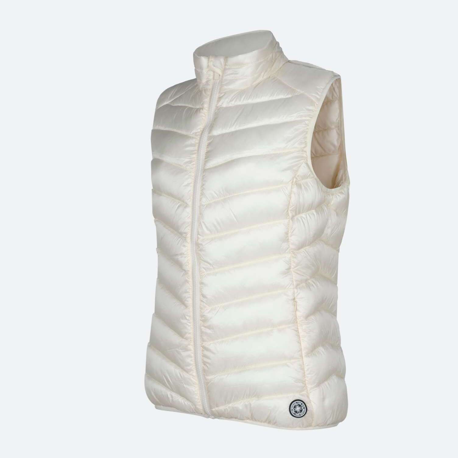 Chaleco MUNICH mujer padding hielo de poliéster-nylon blanco