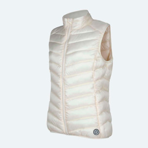 Chaleco MUNICH mujer padding hielo de poliéster-nylon blanco