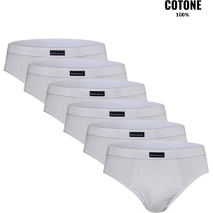 6 Slip Uomo Cotone Mercerizzato NOTTINGHAM, Art. 8000