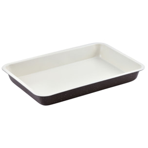 Set 3pc de bandeja de horno en acero natural| 28,5 x 19,5 x 3,5cm / 31,5 x 21,5 x 3,5cm / 34 x 24 x 3,5cm