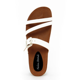 Sandalo flat Donna colore Bianco