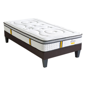 Ensemble Matelas Ressorts ensachés Reina 2.0 avec sommier en bois