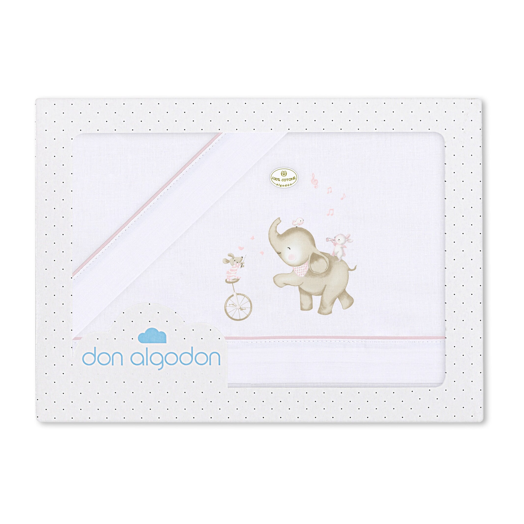 Sábanas Cuna y Kit  Peine con Cepillo de Don Algodón Music And Friends