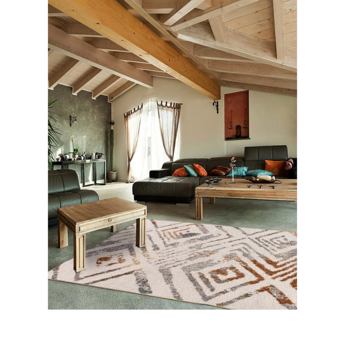 PICASSO Alfombra geometrica multicolor, varias medidas disponibles.
