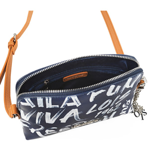 Bolso Bandolera Mujer Sint/Pu Lois Words Azul Marino