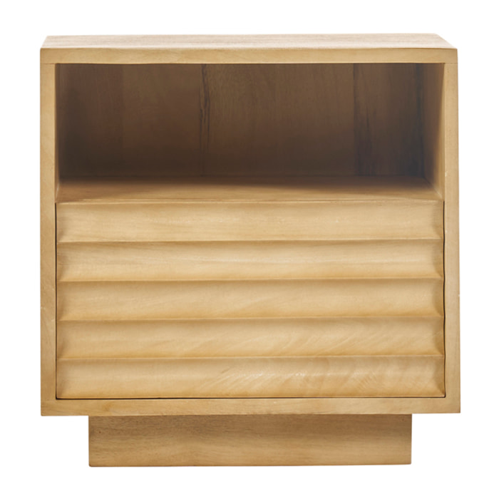 Table de chevet avec tiroir en bois manguier massif MATCHA