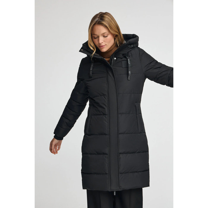 Abrigo Iris negro con logo Polo Club