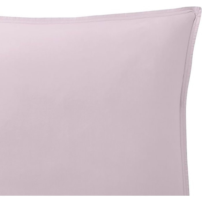 Paire de Taies D'oreiller 100% Percale De Coton 80fils Tourterelle