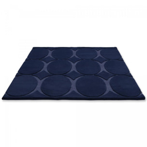 Tapis salon et chambre fait à la main en laine motif simple JONI