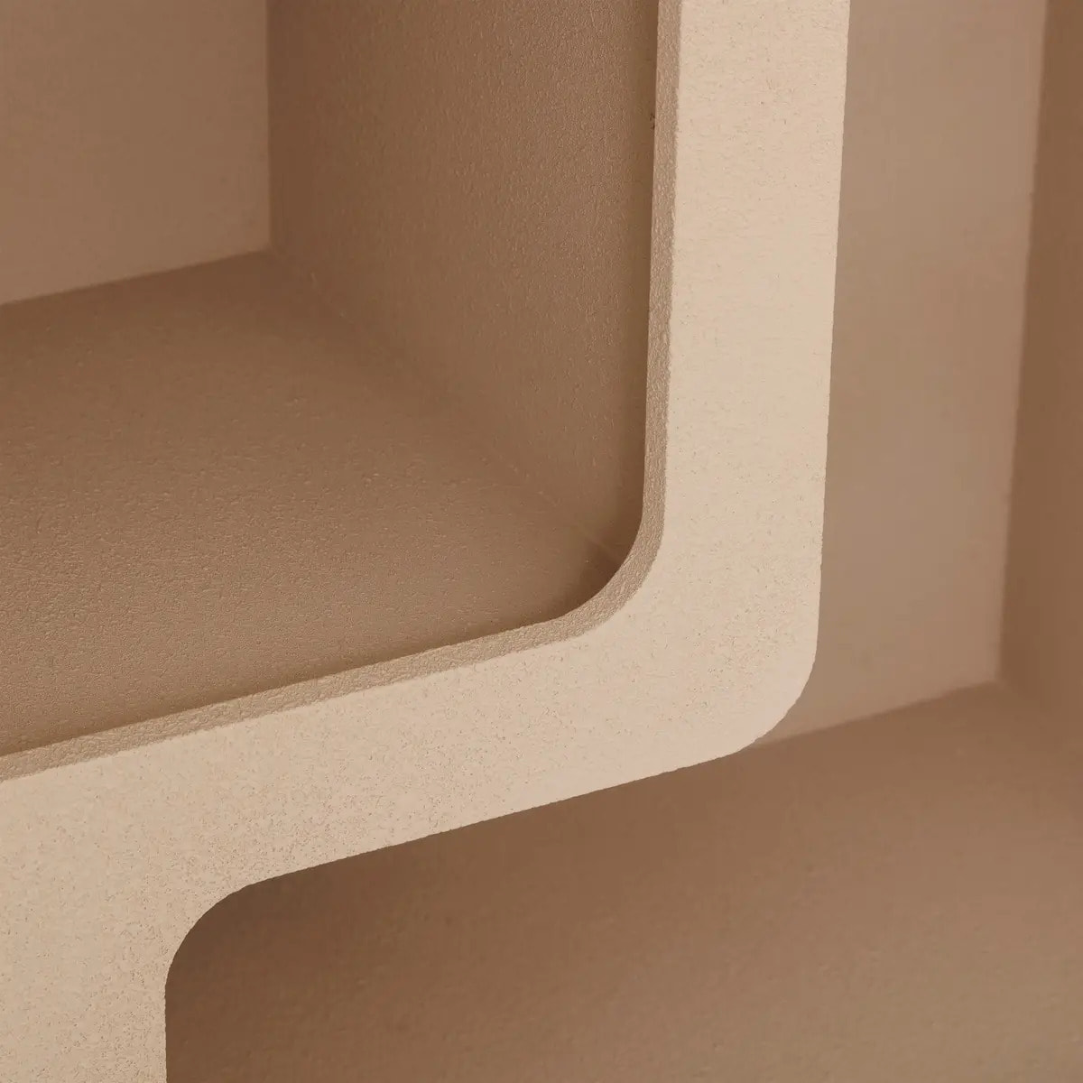 Etagère 4 niveaux Soleya beige moyen 75x30cm