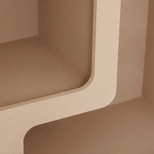 Etagère 4 niveaux Soleya beige moyen 75x30cm