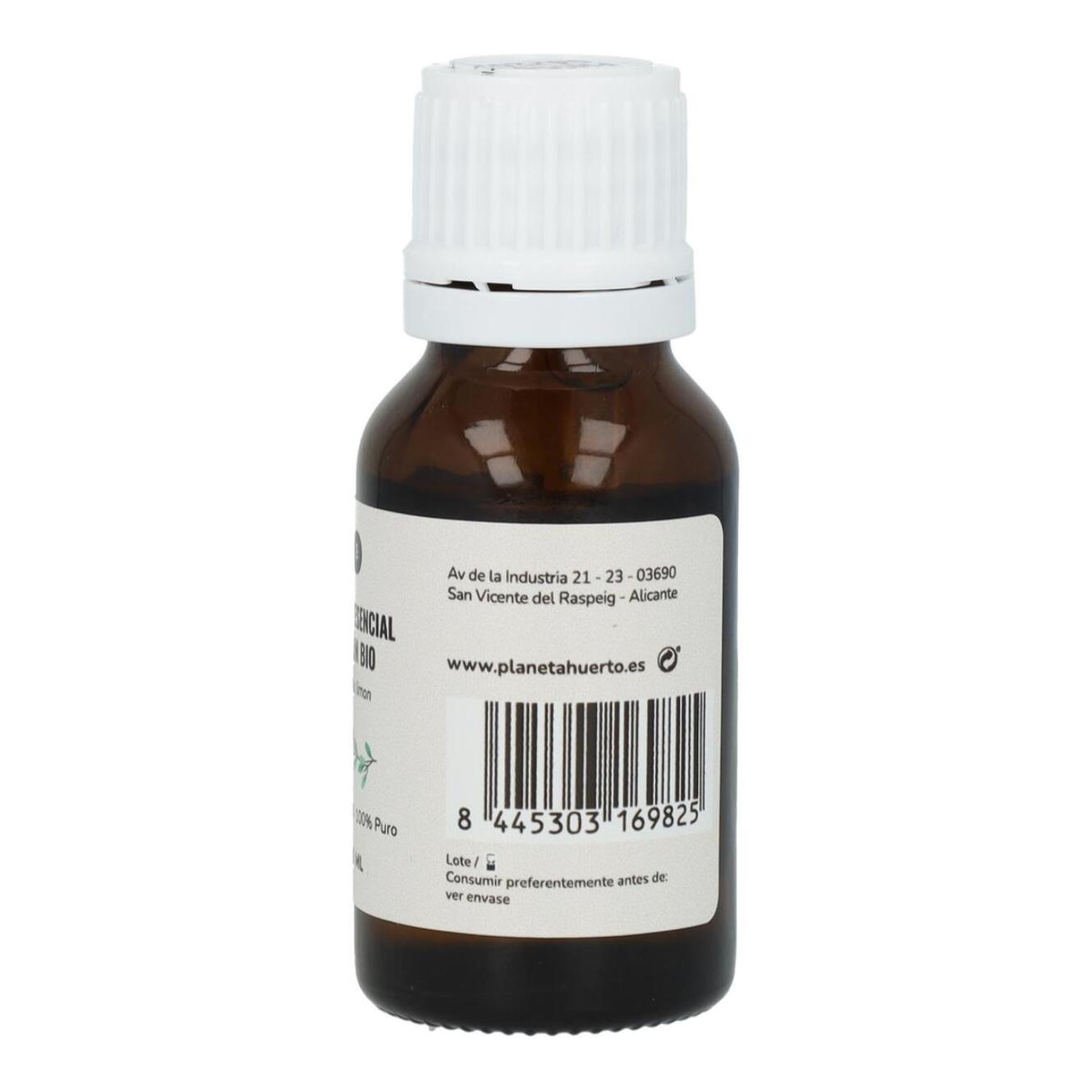 PLANETA HUERTO | Aceite Esencial de Limón Bio 15 ml - Antibacteriano Natural, Purificador Digestivo y Protector de Capilares