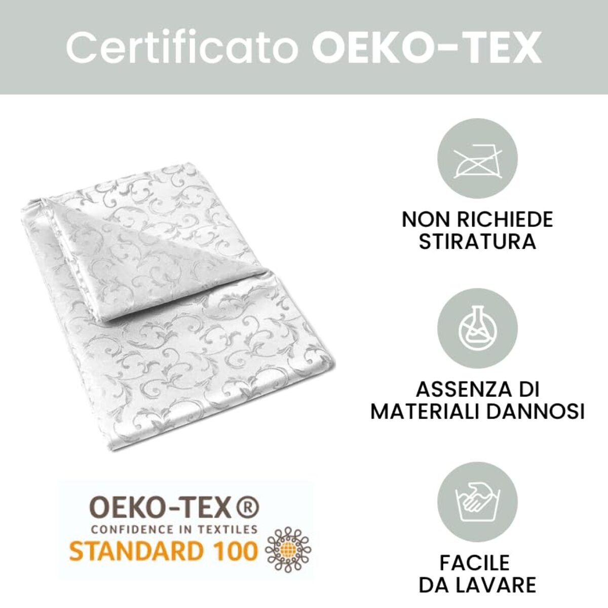 Tovaglia Antimacchia , Impermeabile, Decoro Elegante.