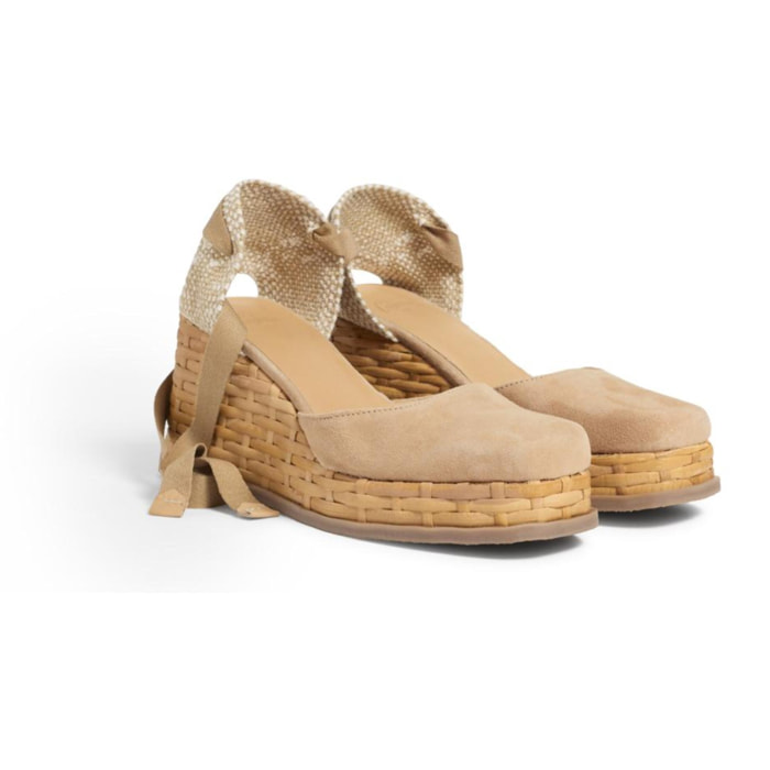 Alpargatas pala con cuña de 8 cm