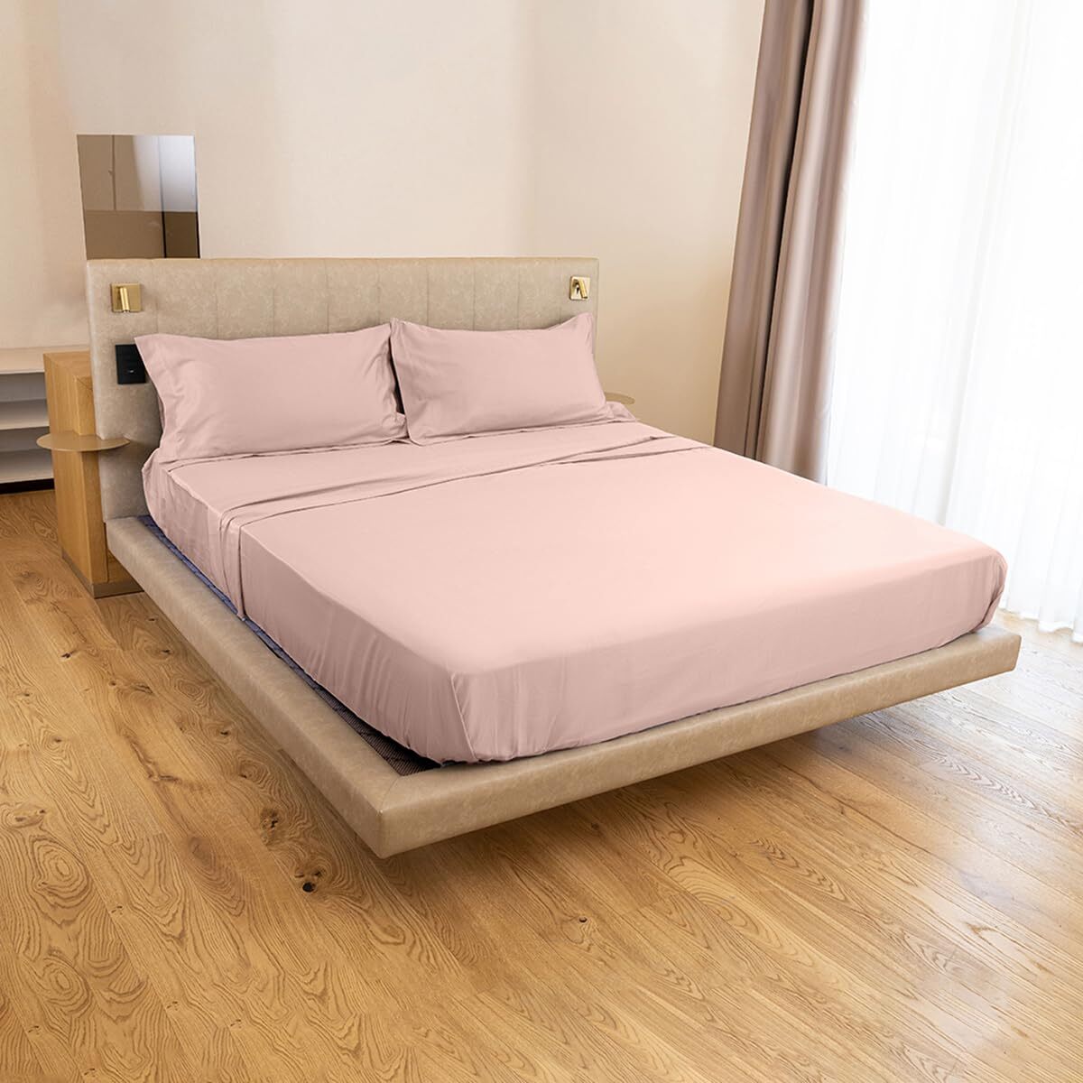 Intrecci Home Lenzuola, Lenzuolo Sopra in Raso di Puro cotone Satin, Made in Italy, Morbidezza Suprema, Elegante e Confortevole, Tinta Unita