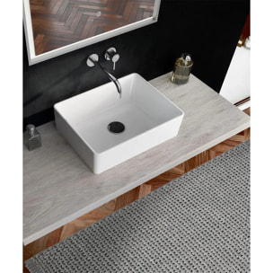 Tappeto bagno CRAZY CEMENTO in microfibra misto cotone, morbido antiscivolo lavabile in lavatrice, tappetino lavabo sanitari bagno