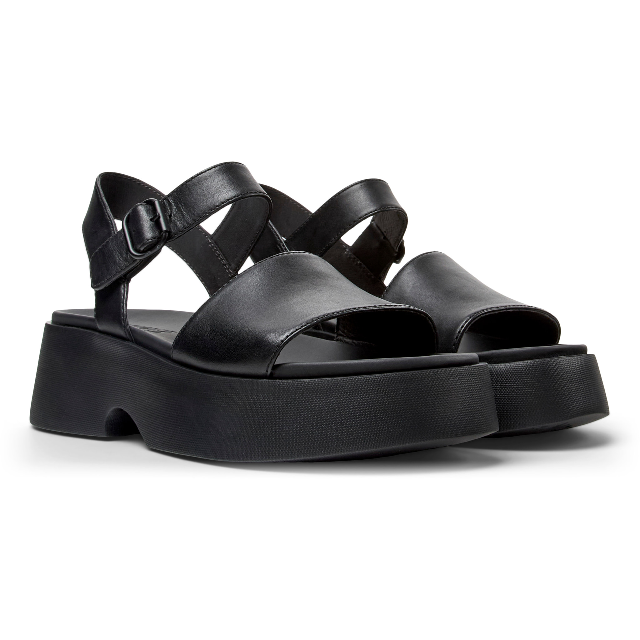 Sandalias - CAMPER Tasha - Negro - Cuero liso