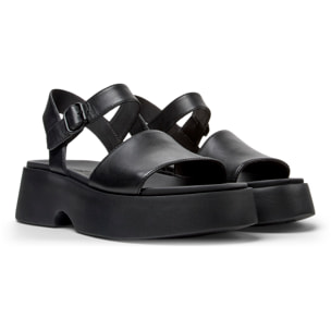 Sandalias - CAMPER Tasha - Negro - Cuero liso