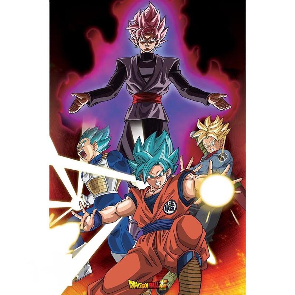 Dragon Ball Super Poster Maxi 91.5x61 cm Battaglia con Goku Black