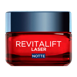 Crema Viso Notte Anti-Età Levigante Revitalift Laser con Pro-Retinolo Acido Ialuronico e Vitamina C - Barattolo da 50ml