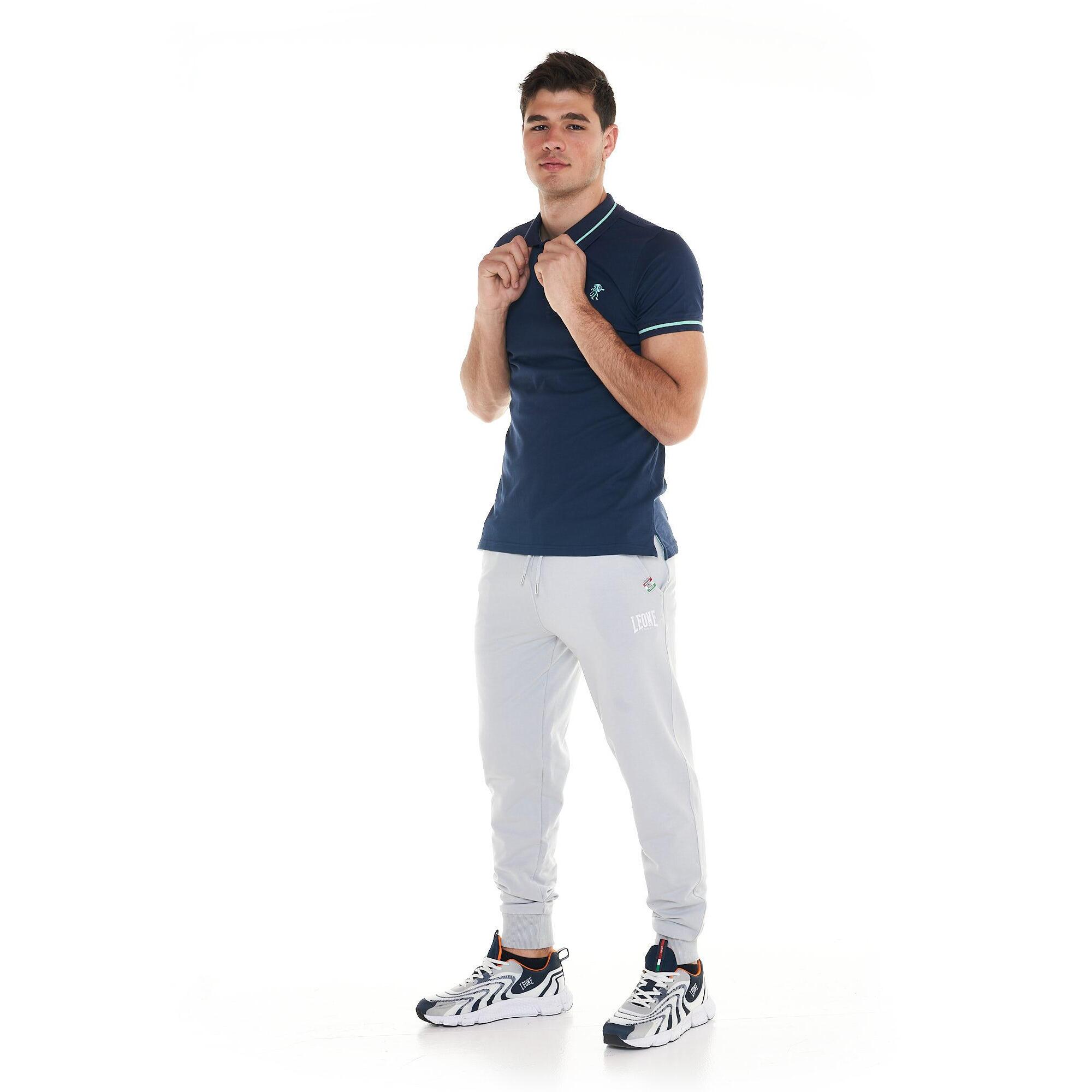 Polo de manga corta para hombre Leone 1947 línea Apparel Bold Color