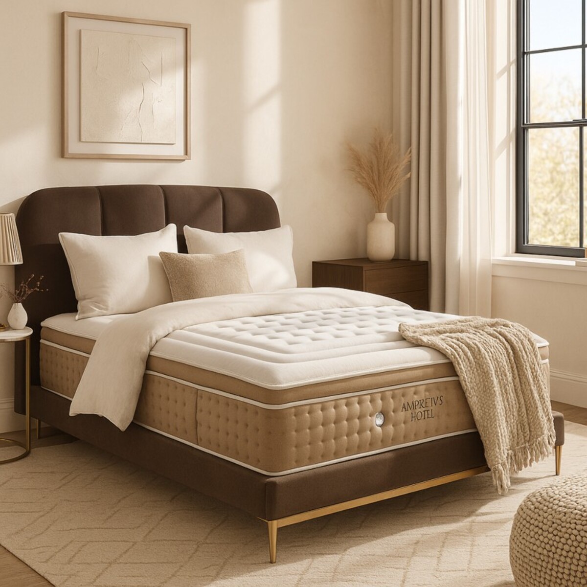Matelas Ibiza | 33 cm | Mémoire de forme , Gel, Ressorts ensachés | Surmatelas intégré & 15 zones de confort